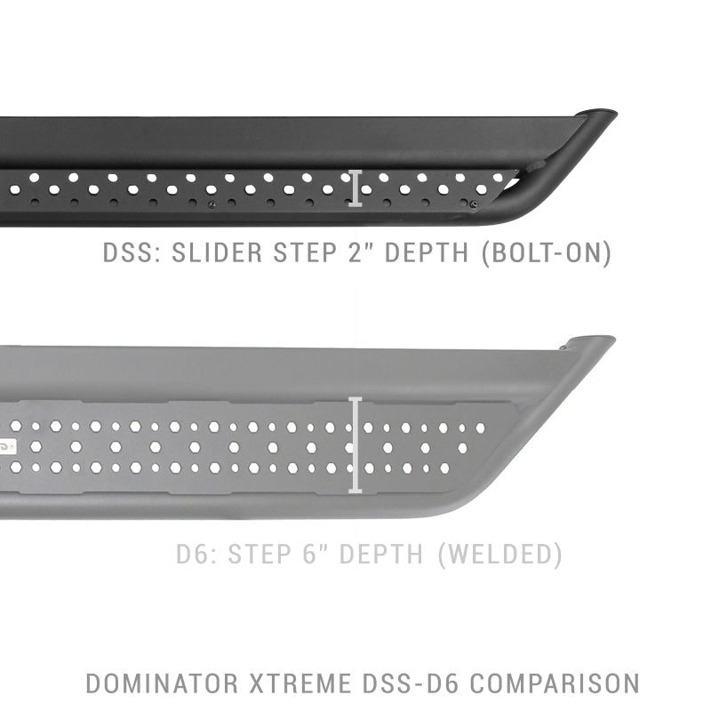 Go RhinoGo Rhino Dominator Extreme DSS Sliders - Tex Blk - 87in