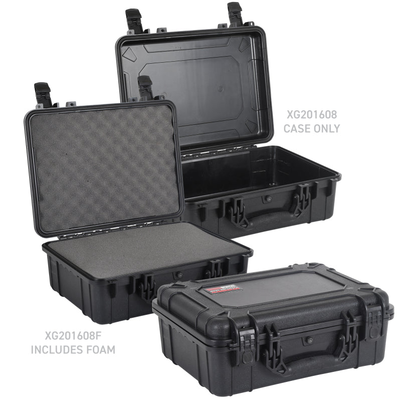 Go RhinoGo Rhino XVenture Gear Hard Case - Large 20in. / Lockable / IP67 / Automatic Air Valve - Tex. Black