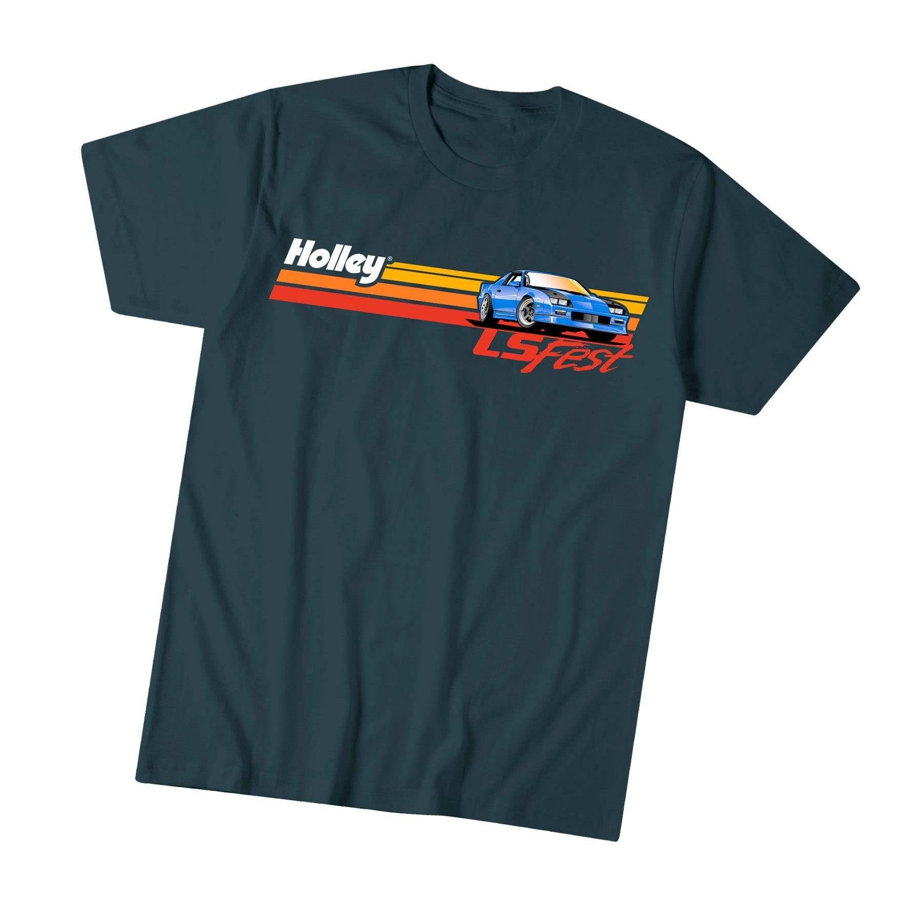 HolleyHolley T-Shirt, LS Fest Retro Camaro Stripe | 10312 - LGHOL