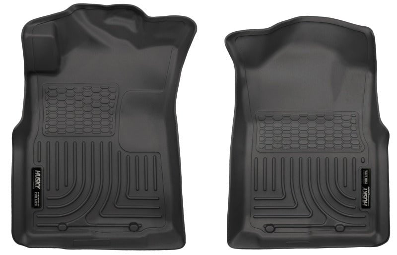 Husky LinersHusky Liners 05 - 15 Toyota Tacoma Crew/Extended/Standard Cab WeatherBeater Front Black Floor Liners