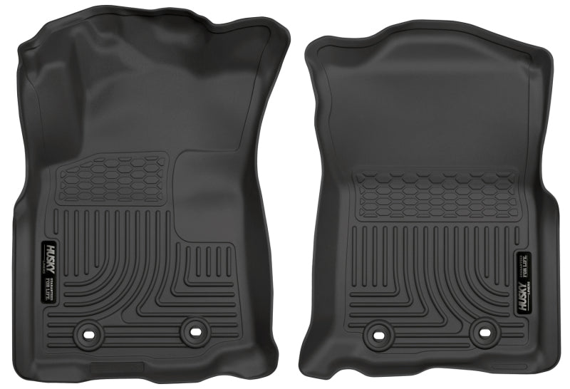 Husky LinersHusky Liners 2018 Toyota Tacoma Double Cab WeatherBeater Black Front Floor Liners