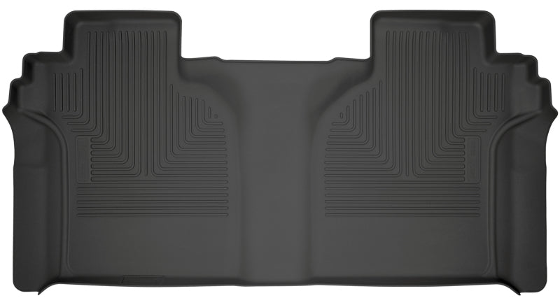 Husky LinersHusky Liners 2019 Chevrolet Silverado 1500 Crew Cab WeatherBeater Black 2nd Row Floor Liners