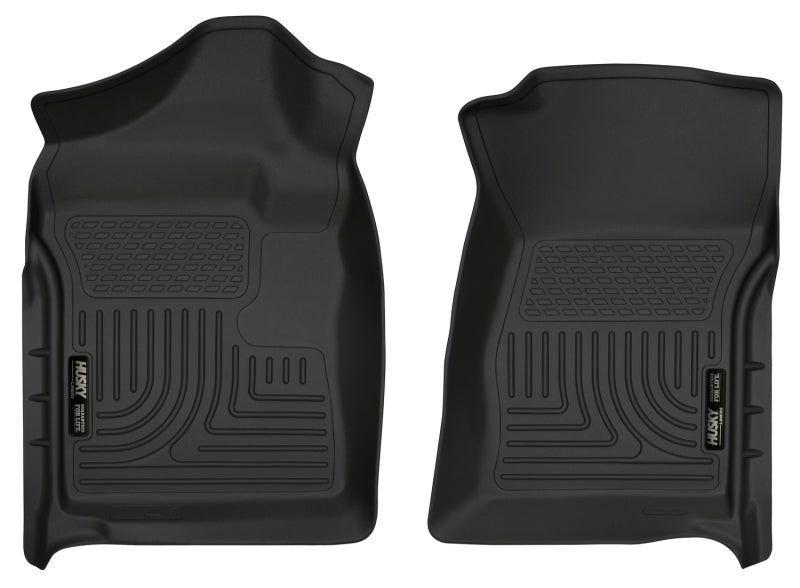 Husky LinersHusky Liners 07 - 12 Chevrolet Silverado/GMC Sierra Regular Cab WeatherBeater Black Floor Liners