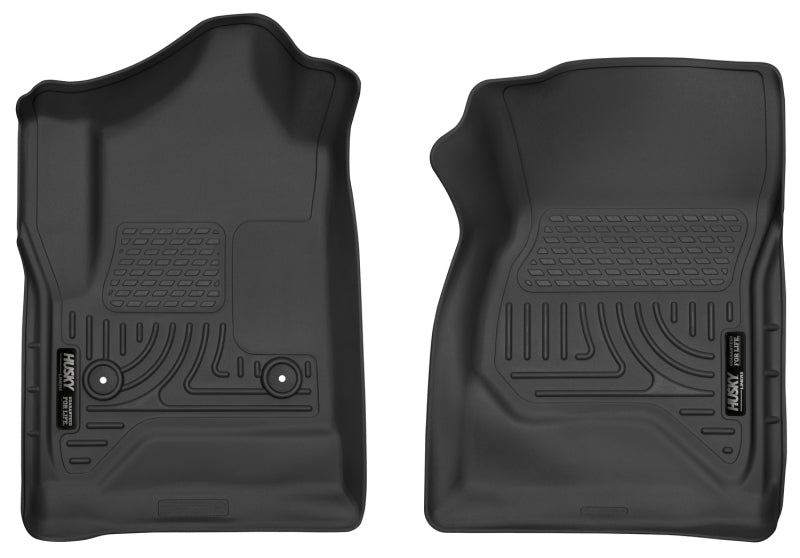 Husky LinersHusky Liners 14 - 17 Chevrolet Silverado 1500 Standard Cab X - Act Contour Black Front Floor Liners