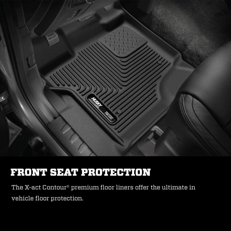 Husky LinersHusky Liners 09 - 12 Ford F - 150 Series Reg/Super/Crew Cab X - Act Contour Black Floor Liners