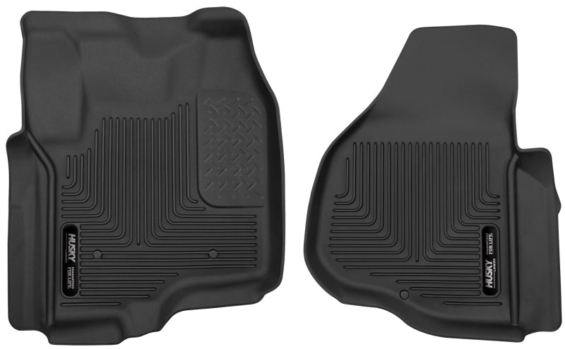 Husky LinersHusky Liners 12 - 13 F - 250/F - 350/F - 450 Super Duty X - Act Contour Black Front Floor Liners