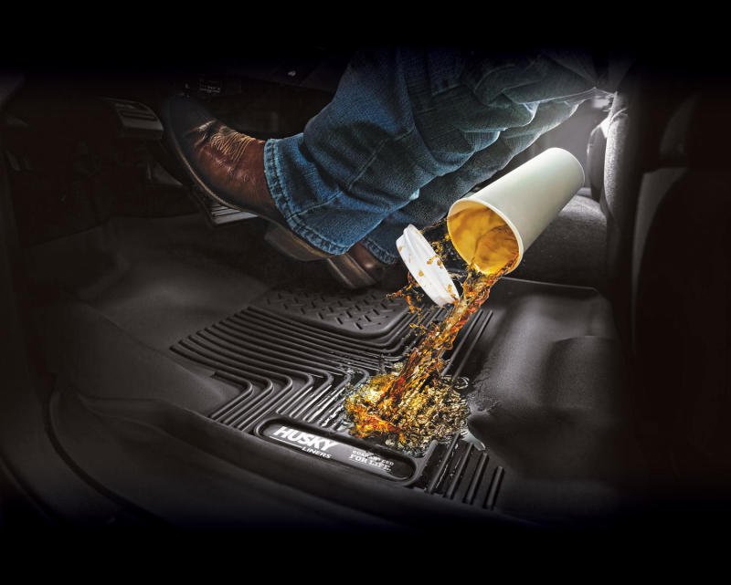 Husky LinersHusky Liners 09 - 18 Dodge Ram 1500 Crew Cab X - Act Contour Front & Second Seat Floor Liners - Black
