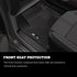 Husky LinersHusky Liners 14 - 15 Chevy Silverado Crew Cab X - Act Contour Black 2nd Row Floor Liners