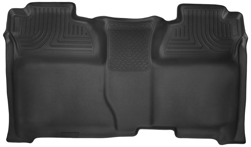 Husky LinersHusky Liners 14 - 15 Chevy Silverado Crew Cab X - Act Contour Black 2nd Row Floor Liners
