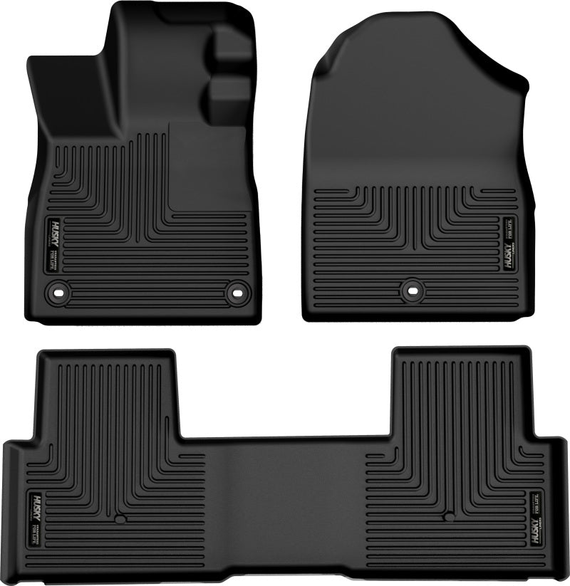 Husky LinersHusky Liners 2023 Honda Pilot Weatherbeater Black Front & 2nd Seat Floor Liners