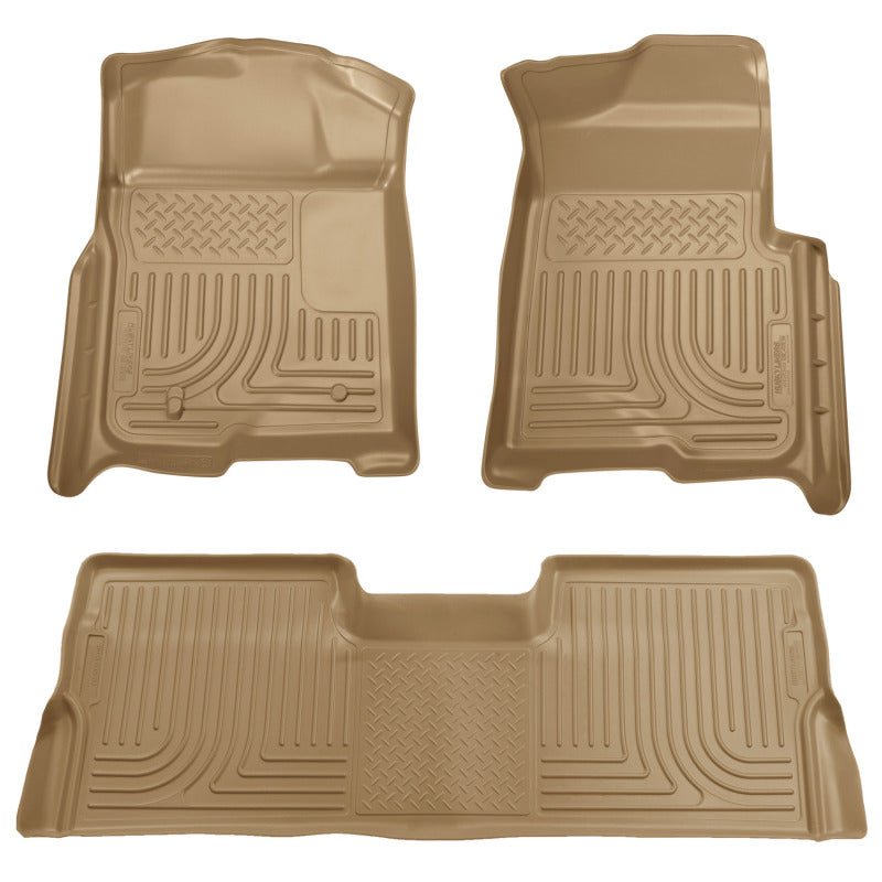 Husky LinersHusky Liners 09 - 12 Ford F - 150 Super Crew Cab WeatherBeater Combo Tan Floor Liners