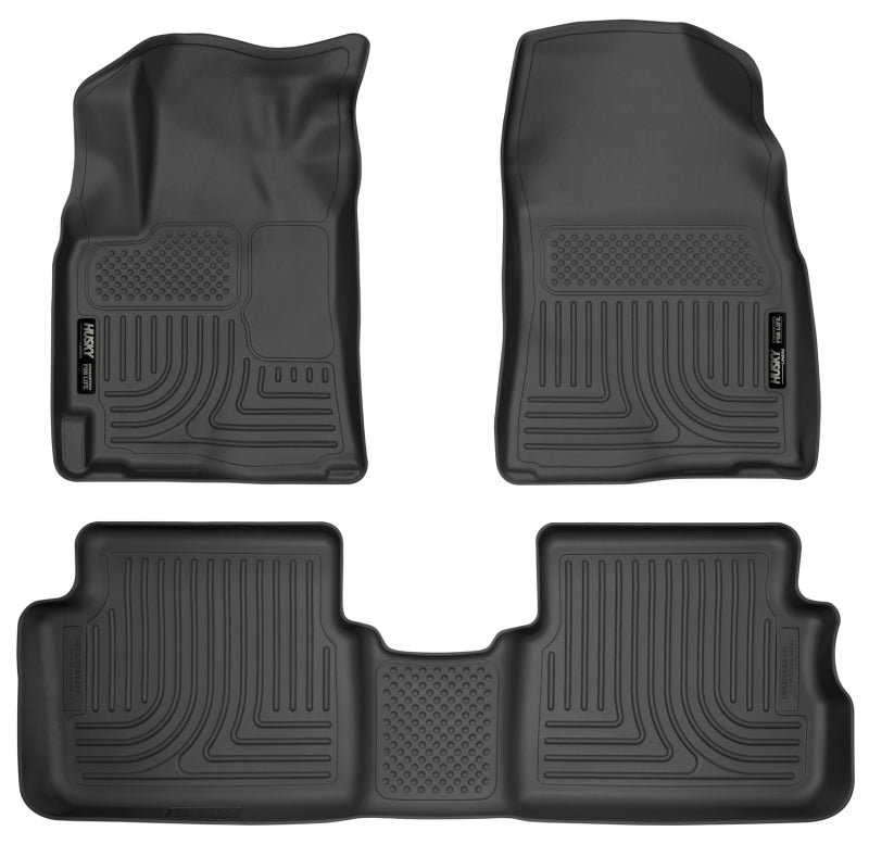Husky LinersHusky Liners 09 - 12 Toyota Corolla/Matrix/Pontiac Vibe (FWD) WeatherBeater Combo Black Floor Liners