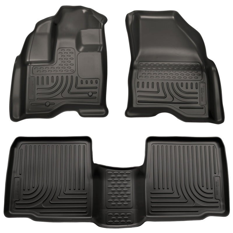 Husky LinersHusky Liners 09 - 13 Lincoln MKS WeatherBeater Combo Black Floor Liners