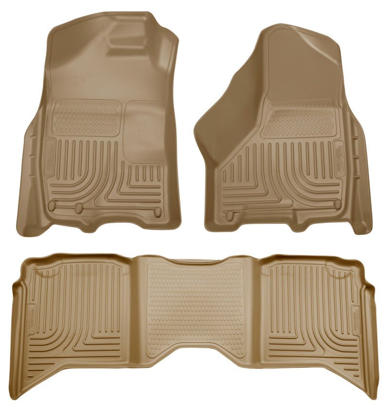 Husky LinersHusky Liners 2012 Dodge Ram 1500/2500/3500 Crew Cab WeatherBeater Combo Tan Floor Liners
