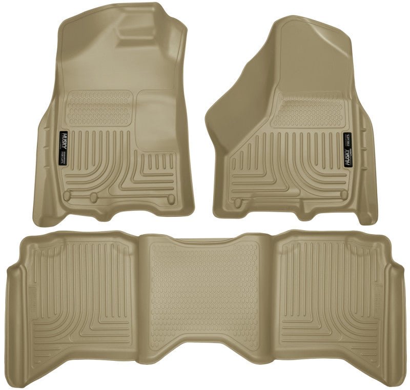 Husky LinersHusky Liners 2012 Dodge Ram 1500/2500/3500 Crew Cab WeatherBeater Combo Tan Floor Liners