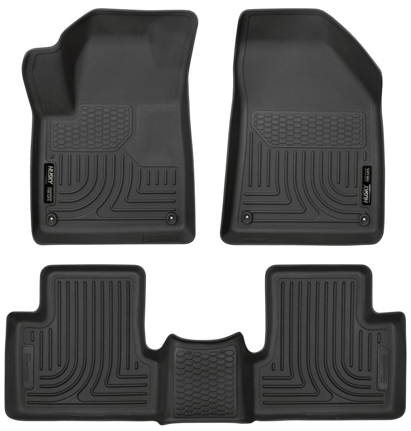 Husky LinersHusky Liners 15 - 22 Jeep Cherokee WeatherBeater Combo Black Floor Liners