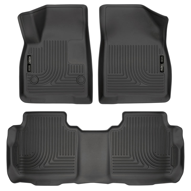 Husky LinersHusky Liners Weatherbeater 17 - 23 Cadillac XT5 / 17 - 23 GMC Acadia Front & 2nd Seat Floor Liners - Blk