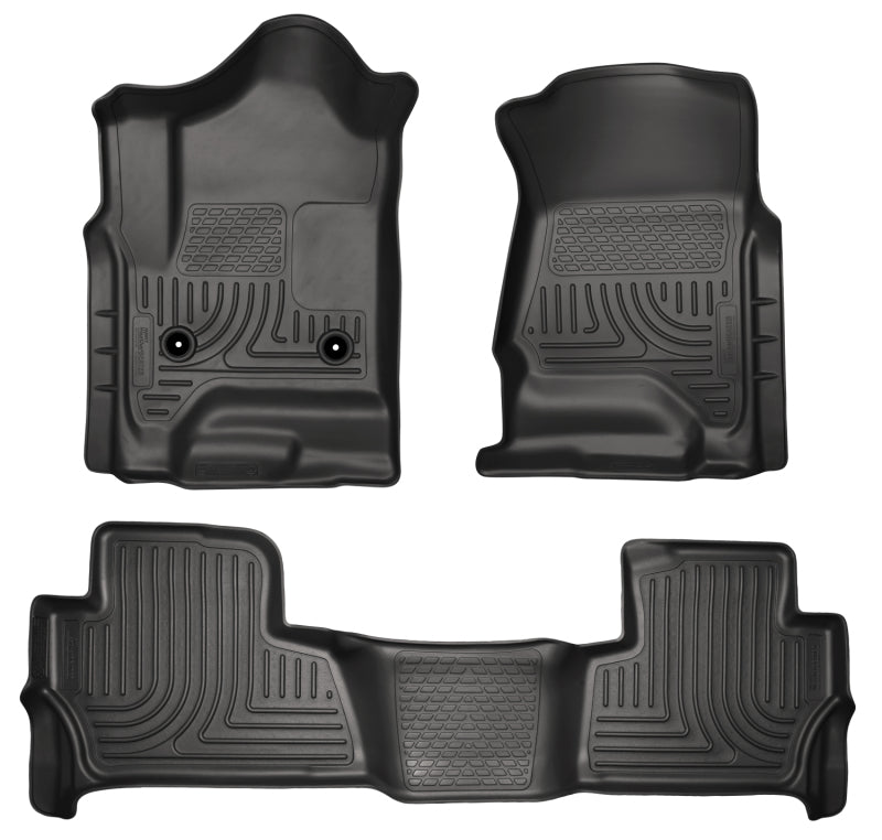 Husky LinersHusky Liners 2015 Chevy/GMC Tahoe/Yukon WeatherBeater Combo Black Floor Liners