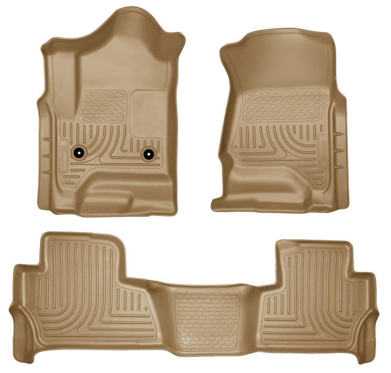 Husky LinersHusky Liners 2015 Chevy/GMC Tahoe/Yukon WeatherBeater Combo Tan Floor Liners