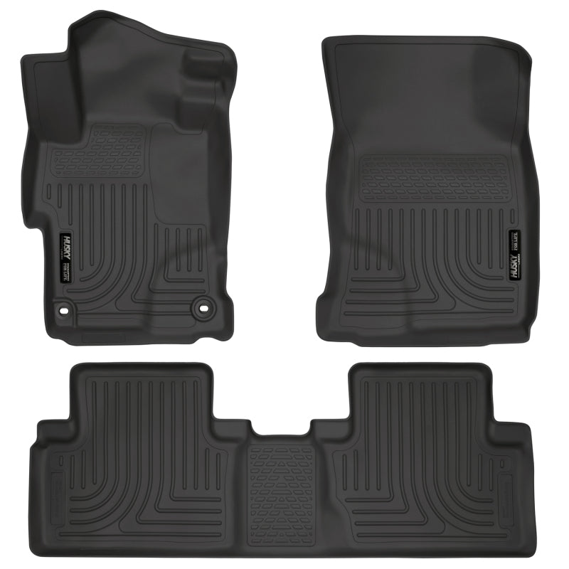 Husky LinersHusky Liners 2014 Honda Civic Sedan WeatherBeater Black Front & 2nd Seat Floor Liners
