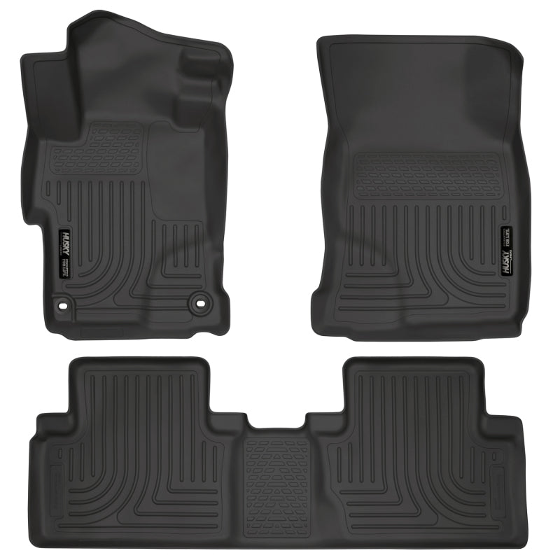 Husky LinersHusky Liners 2014 Honda Civic Sedan WeatherBeater Black Front & 2nd Seat Floor Liners