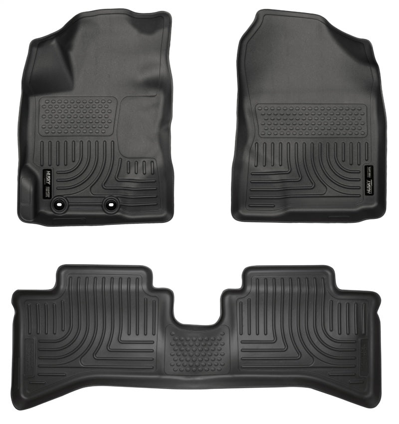 Husky LinersHusky Liners 2012 Toyota Prius c WeatherBeater Combo Black Floor Liners