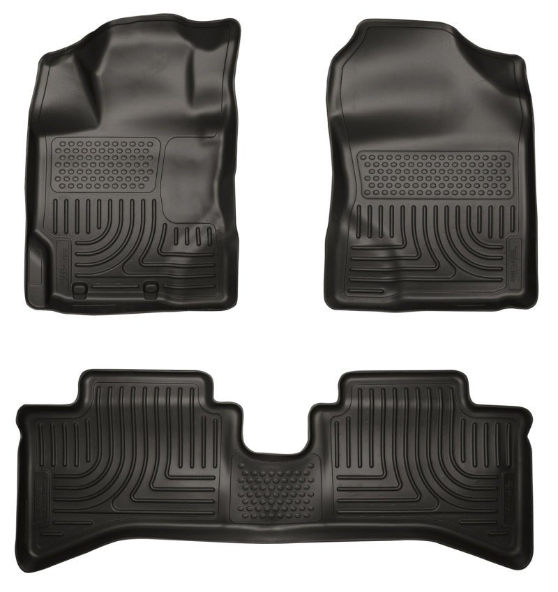 Husky LinersHusky Liners 2012 Toyota Prius c WeatherBeater Combo Black Floor Liners