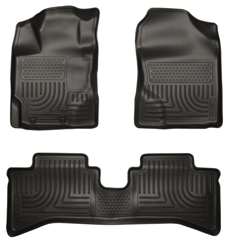 Husky LinersHusky Liners 2012 Toyota Prius c WeatherBeater Combo Black Floor Liners