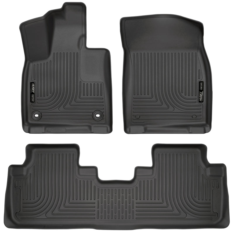 Husky LinersHusky Liners Weatherbeater 16 - 17 Lexus RX350 / 16 - 17 RX450H Front & 2nd Seat Floor Liners - Black
