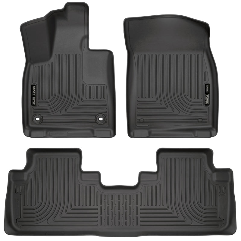 Husky LinersHusky Liners Weatherbeater 16 - 17 Lexus RX350 / 16 - 17 RX450H Front & 2nd Seat Floor Liners - Black