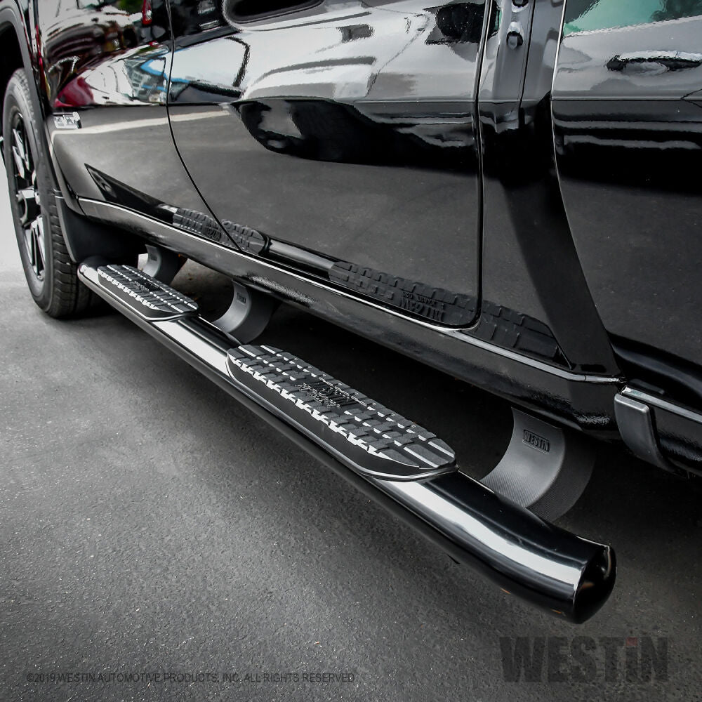 Upgrade Your Ride with Westin PRO TRAXX 5 Oval Nerf Step Bars - Black