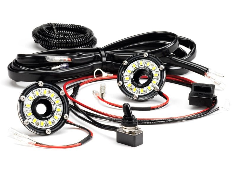 KC HiLiTESKC HiLiTES Cyclone 2in. LED Universal Under Hood Lighting Kit (Incl. 2 Cyclone Lights/Switch/Wiring)