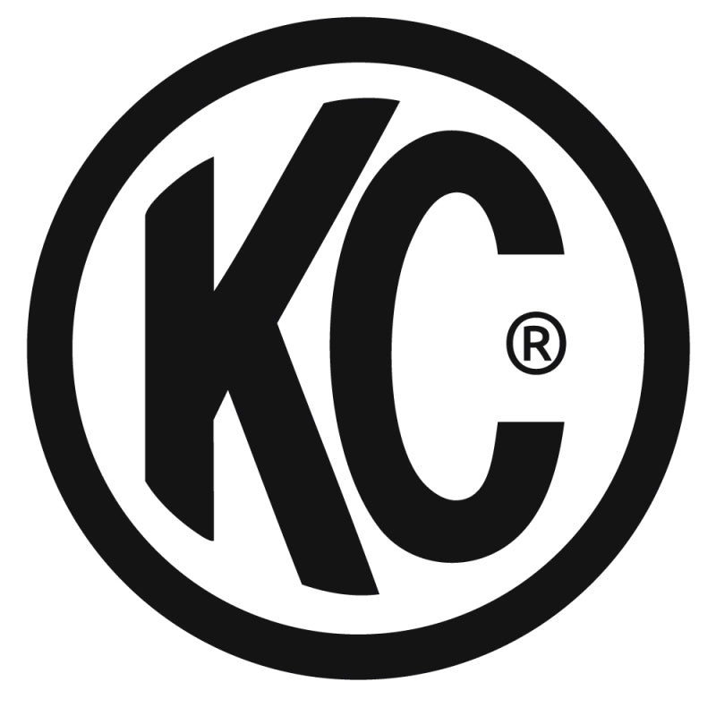 KC HiLiTESKC HiLiTES 6in. Round Hard Cover for Daylighter/SlimLite/Pro - Sport (Single) - Black w/White KC Logo