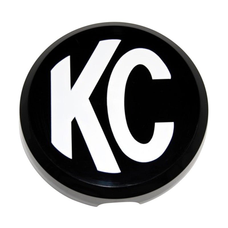 KC HiLiTESKC HiLiTES 6in. Round Hard Cover for Daylighter/SlimLite/Pro - Sport (Single) - Black w/White KC Logo