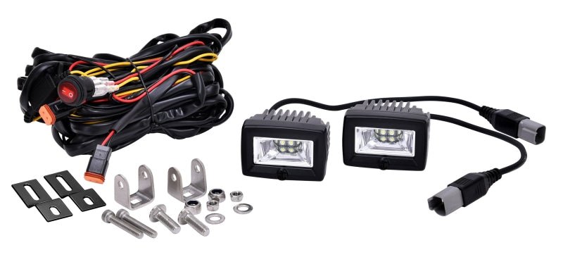 KC HiLiTESKC HiLiTES C - Series C2 LED 2in. Backup Area Flood Light 20w (Pair Pack System) - Black