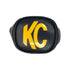 KC HiLiTESKC HiLiTES 3in. Rectangle Soft Cover (Pair) - Black w/Yellow KC Logo