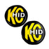 KC HiLiTESKC HiLiTES 8in. Round Soft Cover HID (Pair) - Black w/Yellow Brushed KC Logo