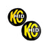 KC HiLiTESKC HiLiTES 8in. Round Soft Cover HID (Pair) - Black w/Yellow Brushed KC Logo