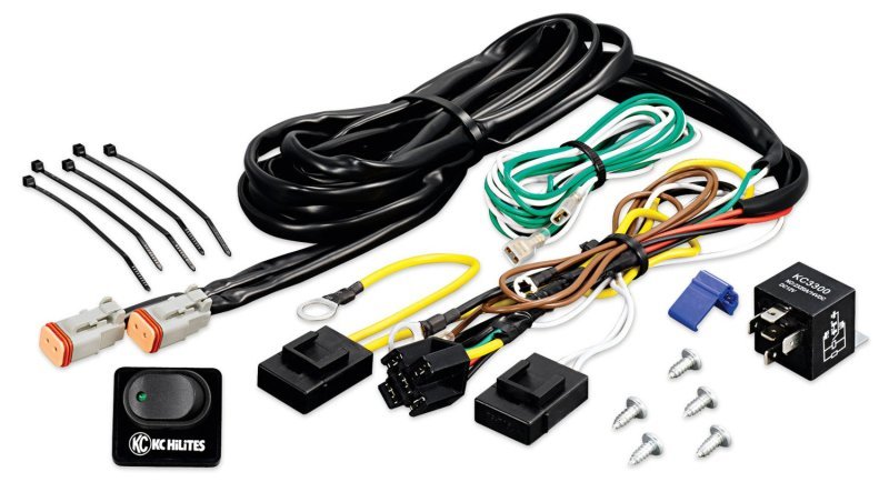 KC HiLiTESKC HiLiTES Wiring Harness w/40 AMP Relay & LED Rocker Switch (Up to 2 - 130w Lights)