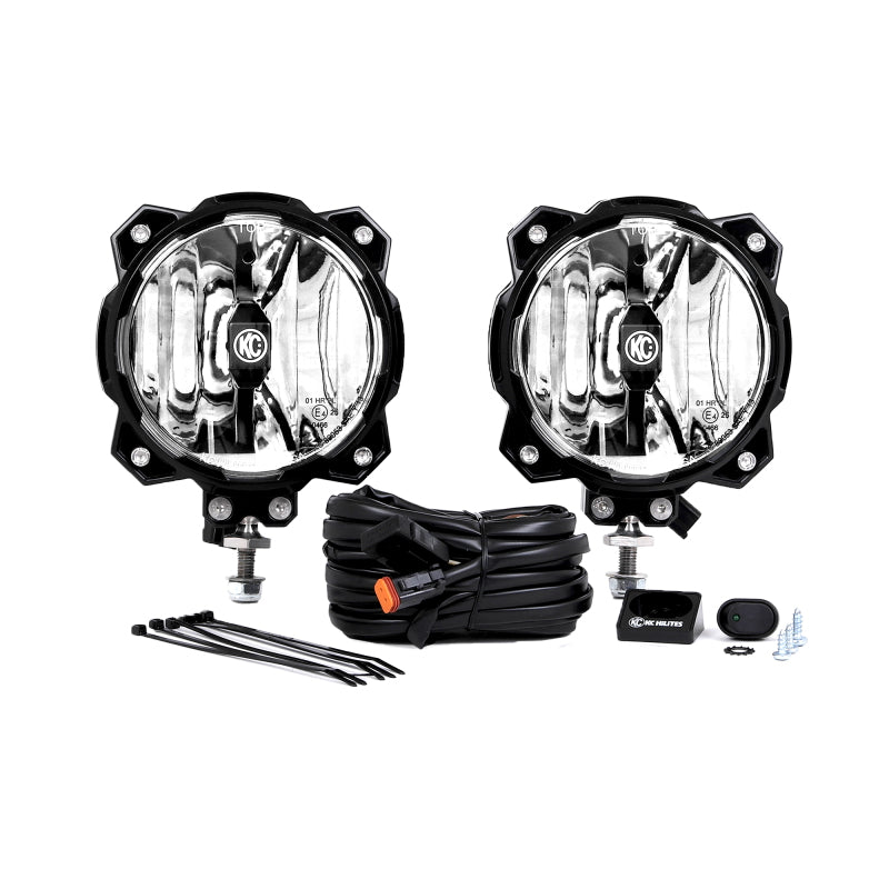 KC HiLiTESKC HiLiTES 6in. Pro6 Gravity LED Light 20w Single Mount Spot Beam (Pair Pack System)