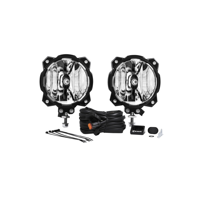 KC HiLiTESKC HiLiTES 6in. Pro6 Gravity LED Light 20w Single Mount Wide - 40 Beam (Pair Pack System)