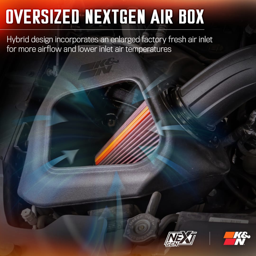 K&NK&N Cold Air Intake | Fits 2019 - 2024 Dodge Ram 1500 5.7L | 50 - 1578