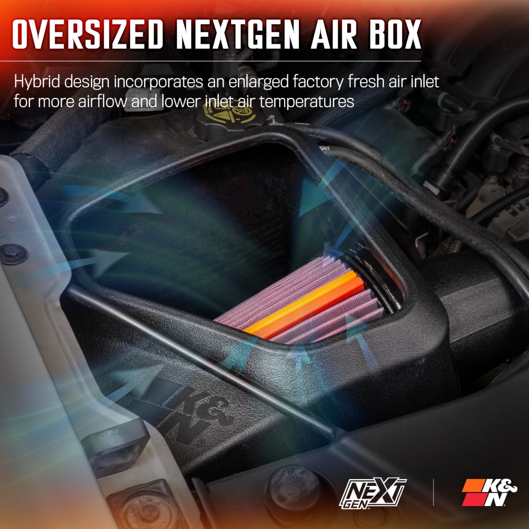 K&NK&N Cold Air Intake | Fits 2014 - 2020 Chevrolet GMC Trucks SUVs 5.3L 6.2L | 50 - 3082