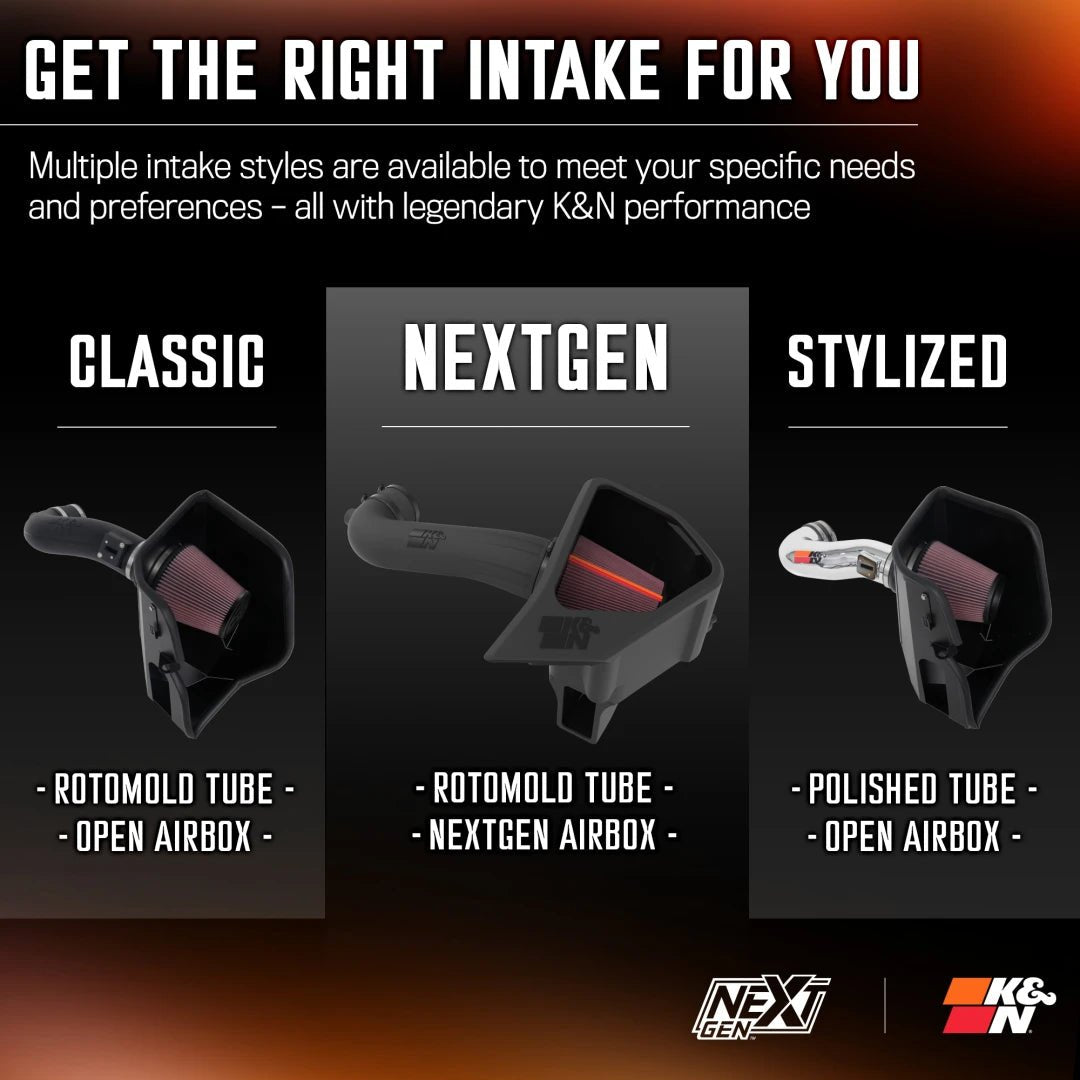 K&NK&N Cold Air Intake | Fits 2019 - 2025 Chevrolet GMC Trucks SUVs 5.3L 6.2L | 50 - 3110
