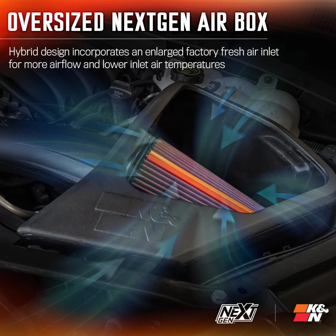 K&NK&N Cold Air Intake | Fits 2019 - 2025 Chevrolet GMC Trucks SUVs 5.3L 6.2L | 50 - 3110