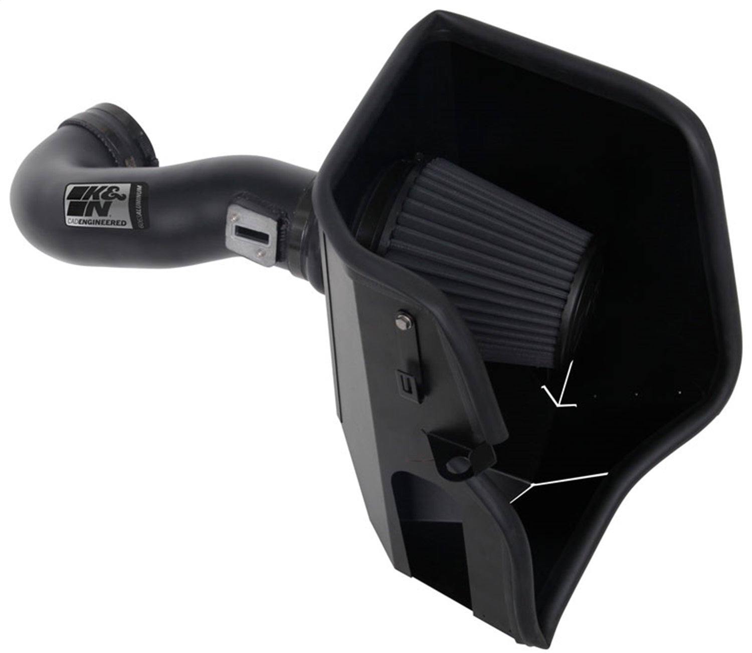 K&NK&N Filters Dry Flow Cold Air Intake | Fits 2019 - 2023 Chevrolet Silverado GMC Sierra 1500