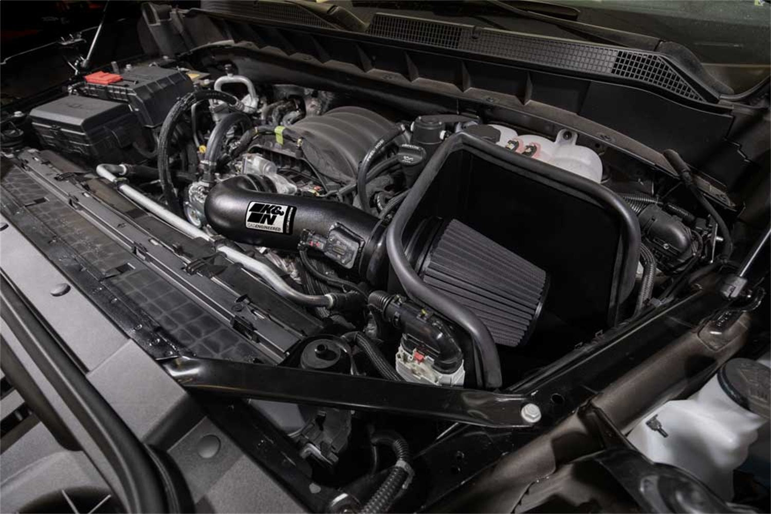 K&NK&N Filters Dry Flow Cold Air Intake | Fits 2019 - 2023 Chevrolet Silverado GMC Sierra 1500