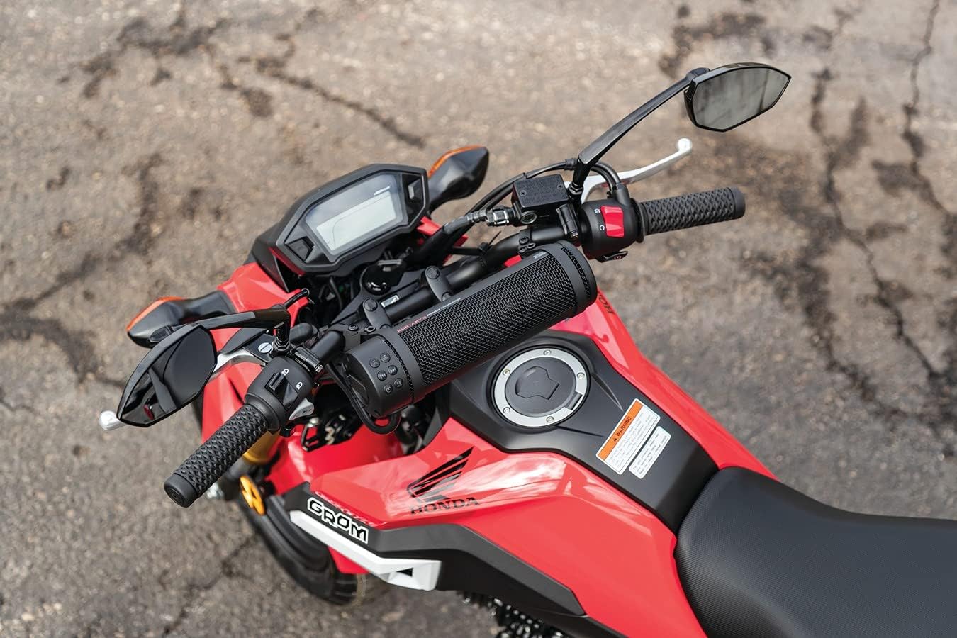 KuryakynKuryakyn 2719 MTX Road Thunder Weather Resistant Motorcycle Sound Bar Plus | 300 Watt Handlebar Mounted | Bluetooth | USB Power Charger | Satin Black