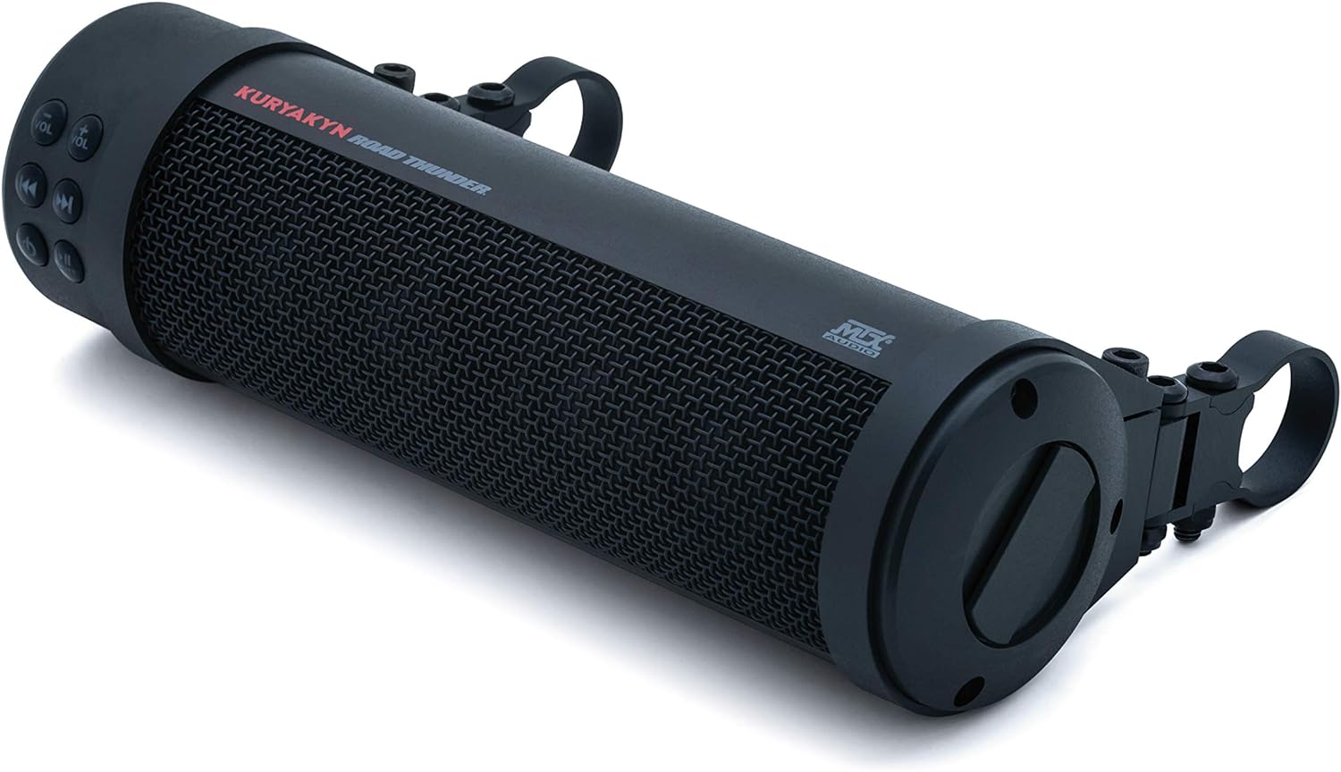 KuryakynKuryakyn 2719 MTX Road Thunder Weather Resistant Motorcycle Sound Bar Plus | 300 Watt Handlebar Mounted | Bluetooth | USB Power Charger | Satin Black