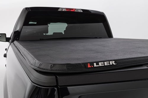 LEER GroupLeer Latitude Soft Folding Tonneau Cover | Fits 2019 - 2023 GMC Sierra 1500 Chevy Silverado 1500 | 5ft 8in Beds